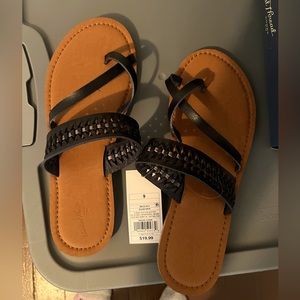 Black sandals from target, size 9, new with tags